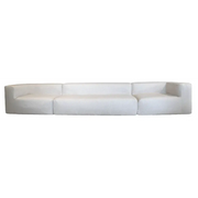 Sofa 5 seter (1 benk + 2 moduler) - Naturlig lin Bedtime.no.