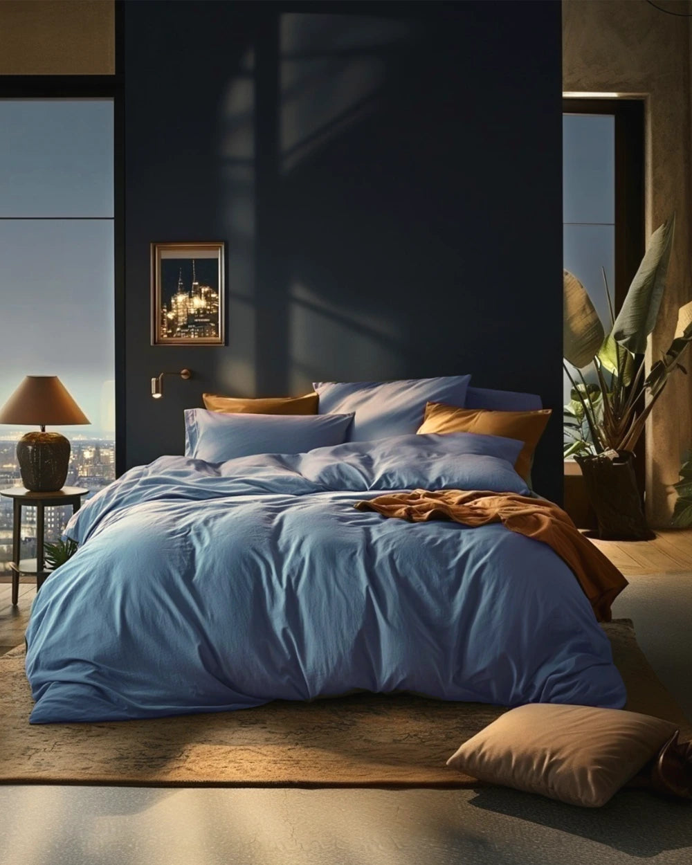 Soft Cotton Sengesett Blå