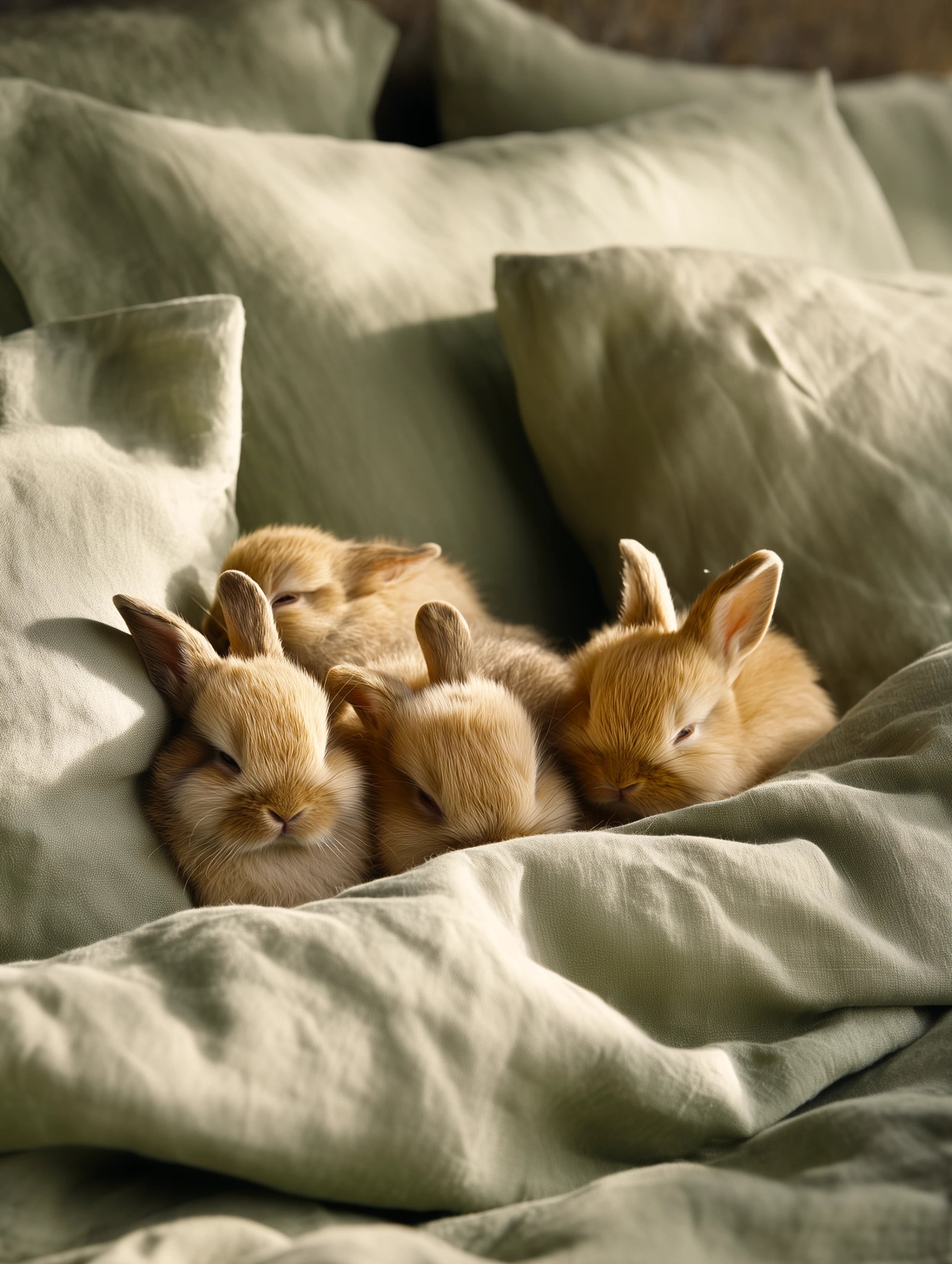 Soft Cotton Sengesett Lys Grønn