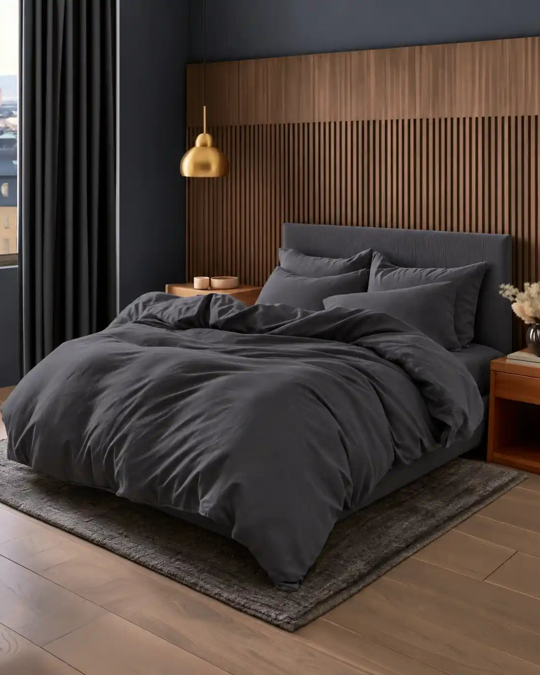 Soft Cotton Sengesett Mørk Blå