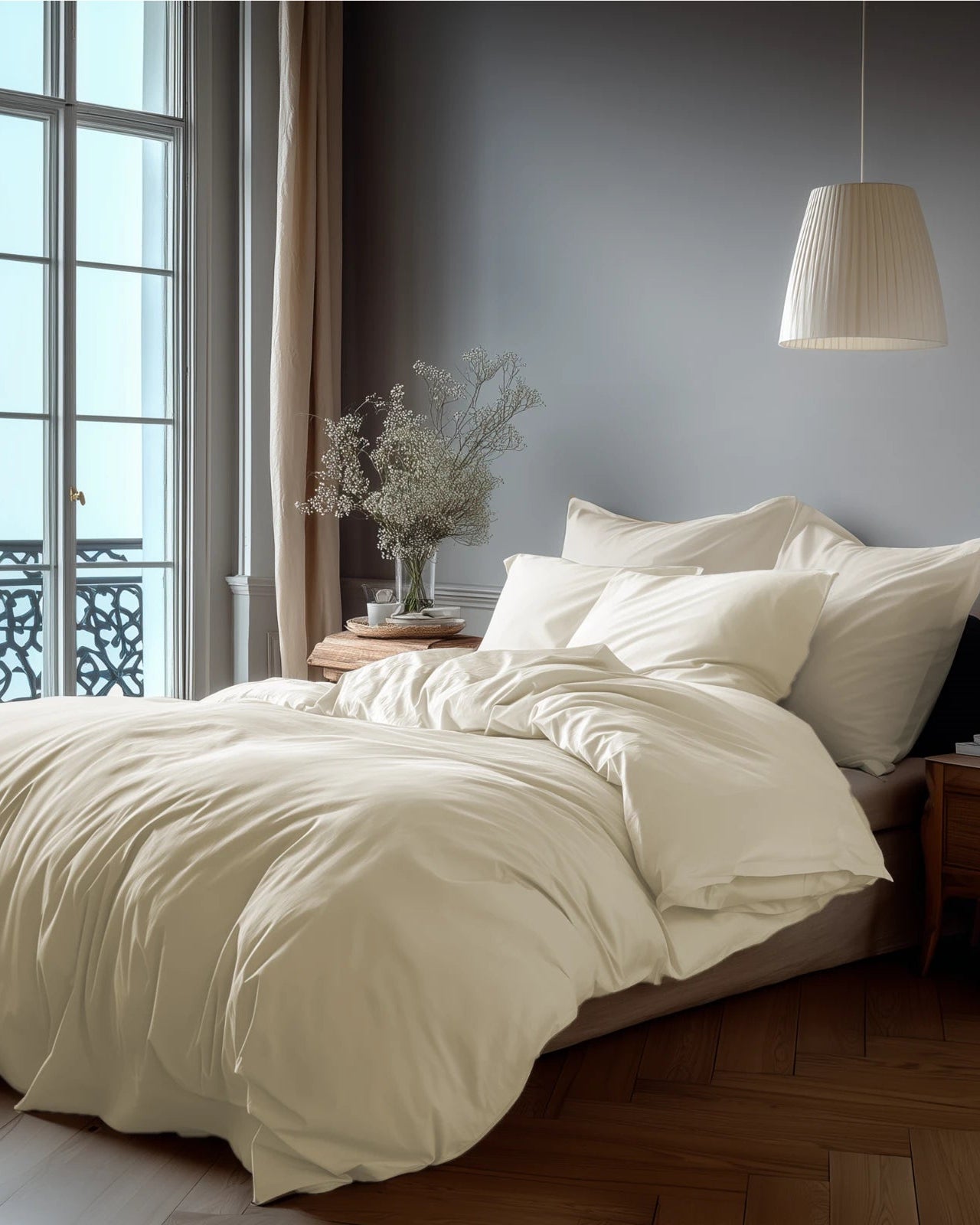 Soft Cotton Sengesett Off White