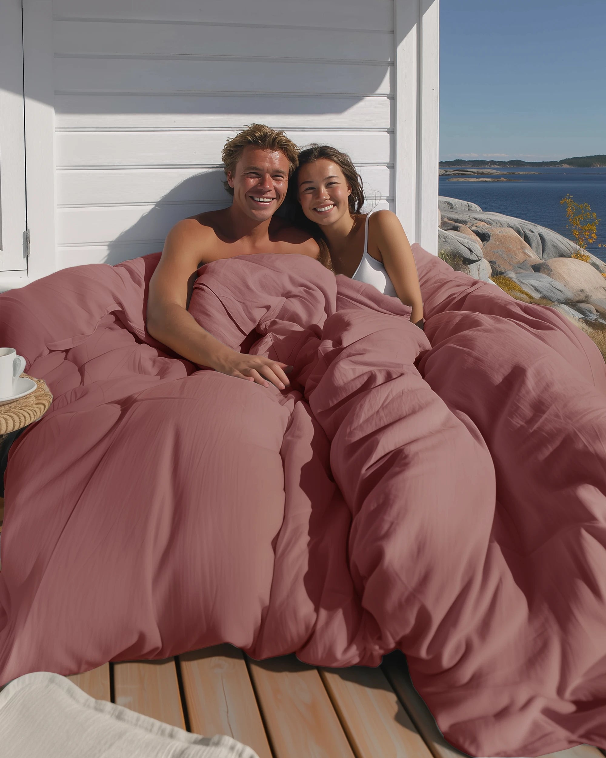 Soft Cotton Sengesett Rosa