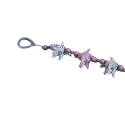 Strollerchain, Knitted Elephant, Blue Rose Bedtime.no.