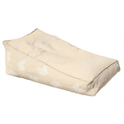 Flytende Solseng beige raffia + white coral embroidery Bedtime.no.