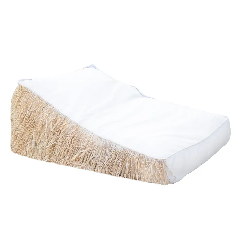 Solseng white raffia + fringes Bedtime.no.