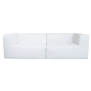 Utesofa 3 seter (2 moduler) – Hvit MXHOME