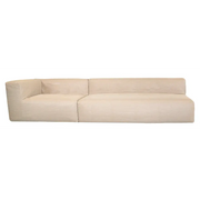 Utesofa 4 seter (1 benk + venstre modul) – Beige MXHOME
