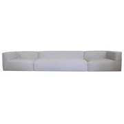 Utesofa 5 seter (1 benk + 2 moduler) - Grå lin MXHOME