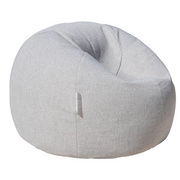 XL Pouffe grey linen Bedtime.no.