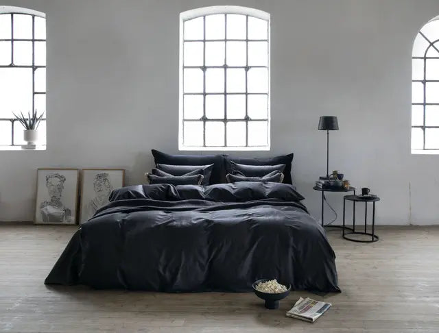 Borås Cotton Cloud Sengesett Sort Bedtime.no Borås Cotton.