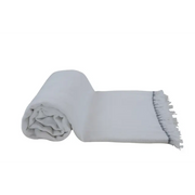 Borås Cotton Canasta Pledd 130x240 White