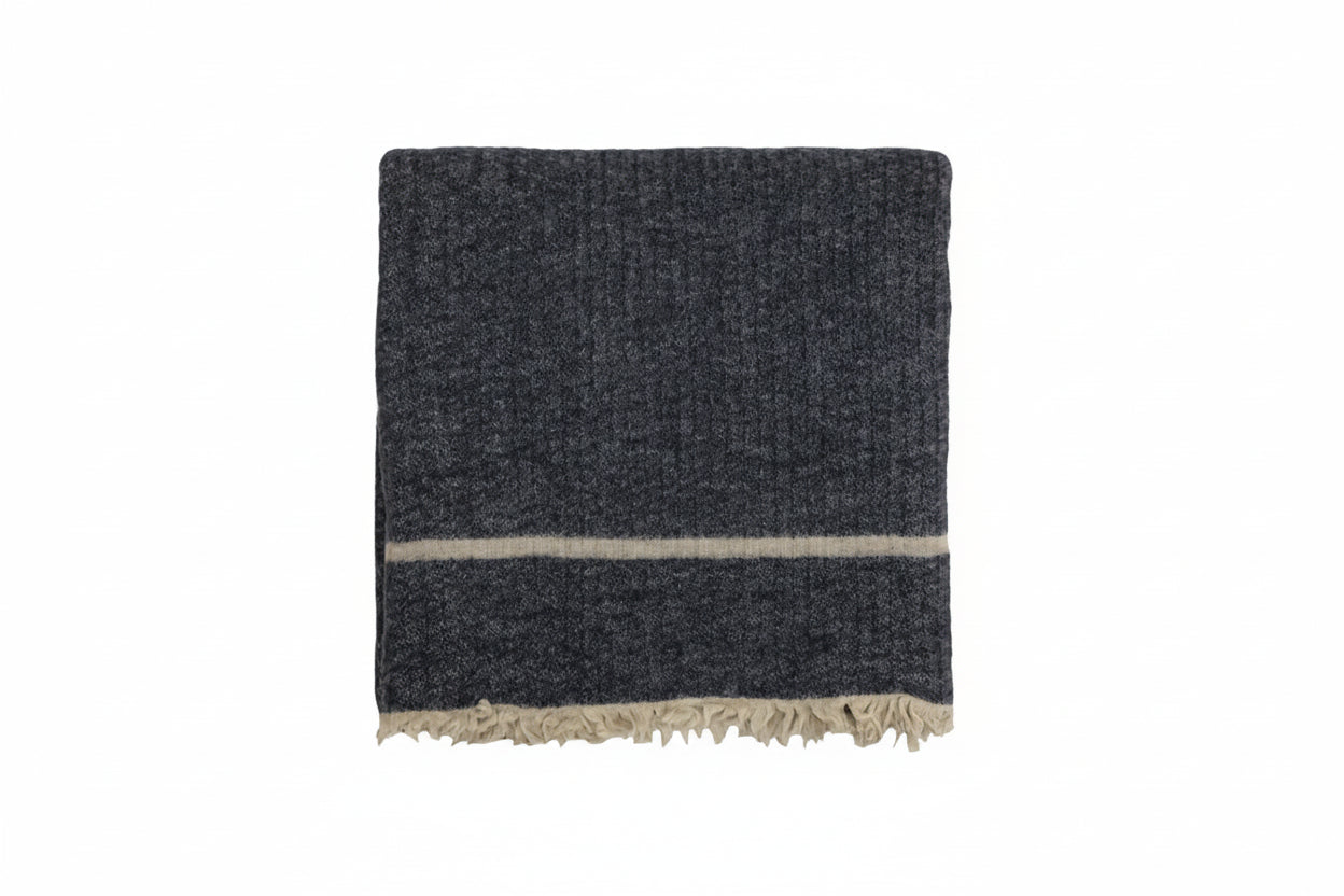 Halvor Bakke Chamonix Pledd 130x200 Blå Bedtime.no Halvor Bakke.