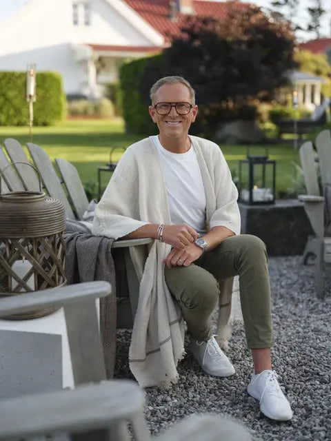 Halvor Bakke Chamonix poncho 130x180 Beige