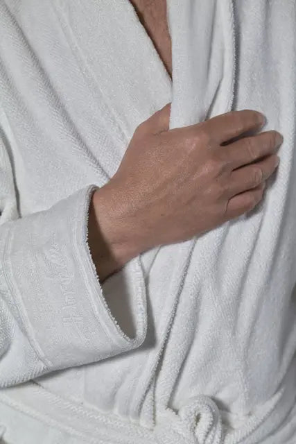 Halvor Bakke Clifton Badekåpe Hvit Bedtime.no Halvor Bakke.