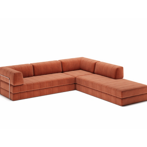 Sovesofa med lang sjeselong