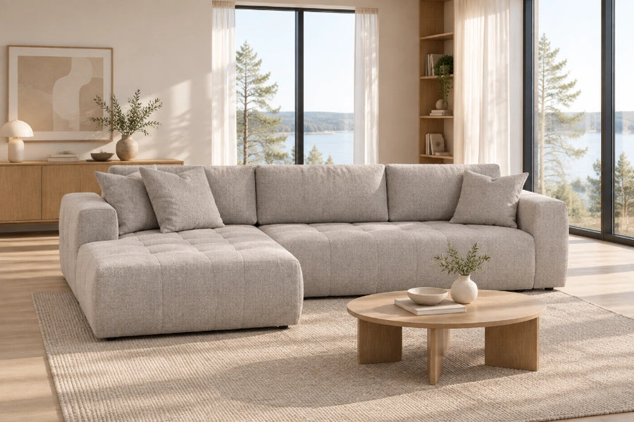 Sovesofa Fantasy med sjeselong – Hovden