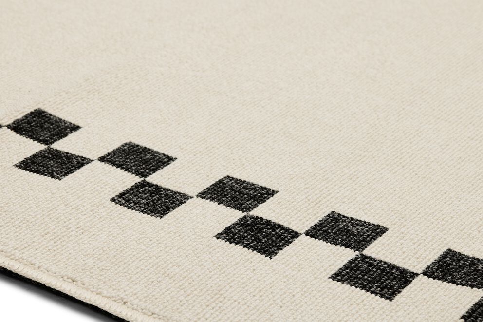 Fatboy carpretty catwalk check border anthracite / creme