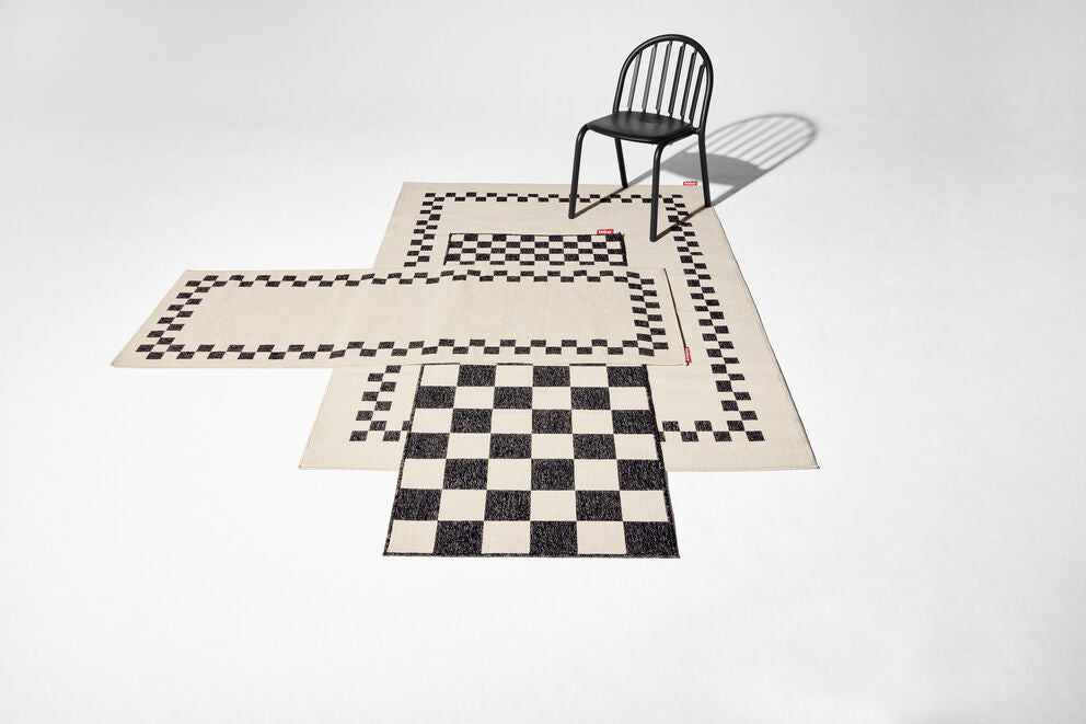 Fatboy carpretty catwalk check border anthracite / creme