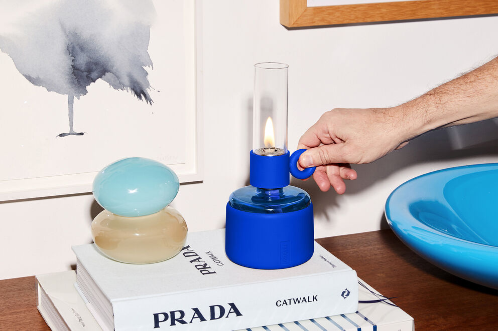 Fatboy Oljelampe Flamtastique XS flash blue
