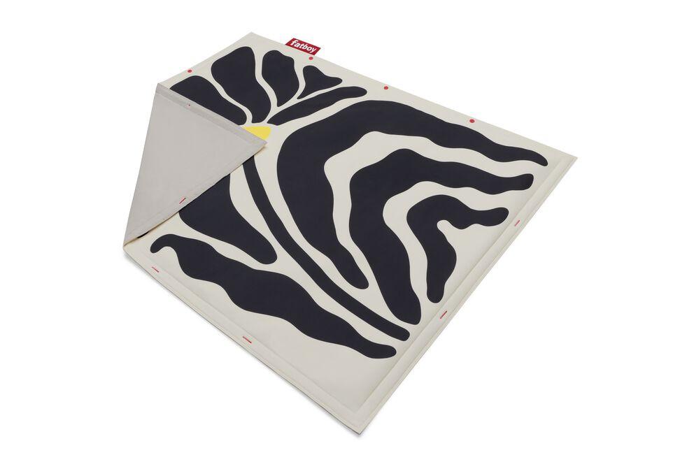 Fatboy flying carpet botanic creme/black