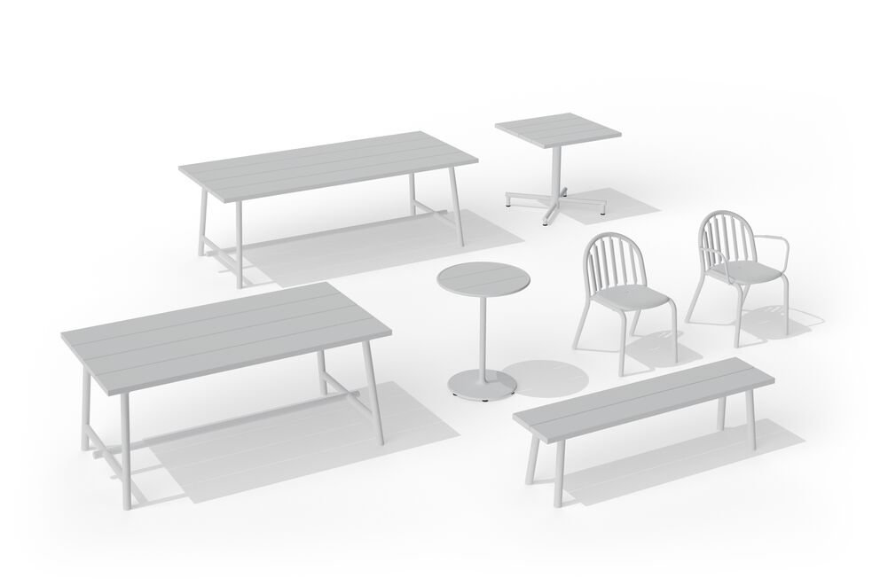 Fatboy Fred's bench light grey