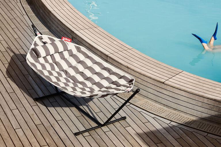 Hengekøye Headdemock Superb fra Fatboy stripe cacao incl. Pillow