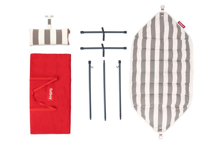 Hengekøye Headdemock Superb fra Fatboy stripe cacao incl. Pillow