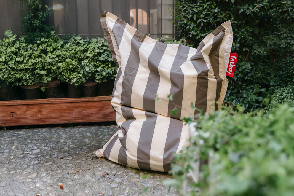 Fatboy Sakkosekk Original Outdoor stripe cacao