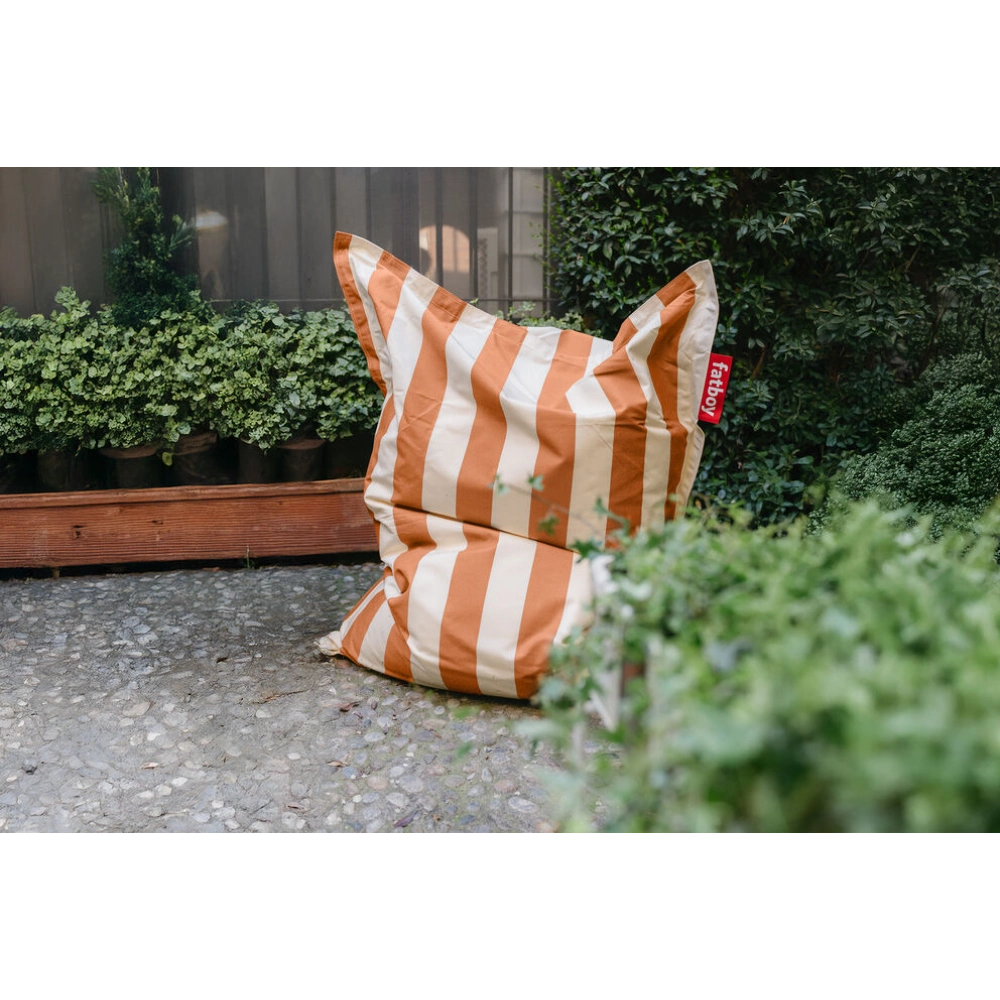 Fatboy Sakkosekk Original Outdoor stripe orange creme