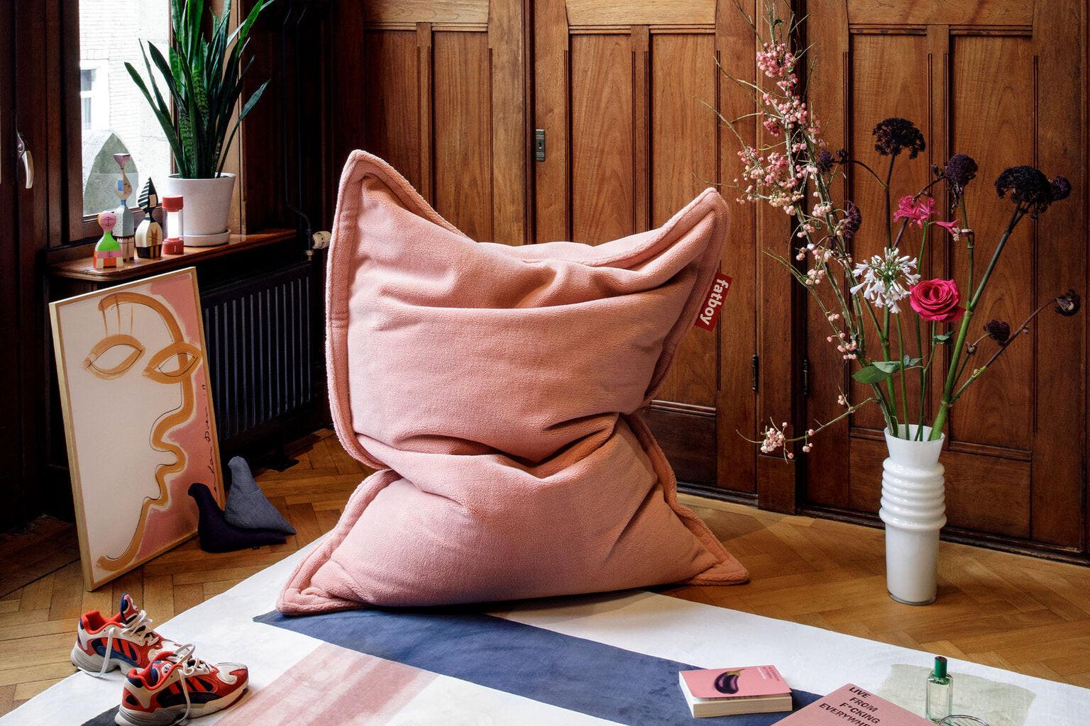 Fatboy Sakkosekk original slim teddy cheeky pink