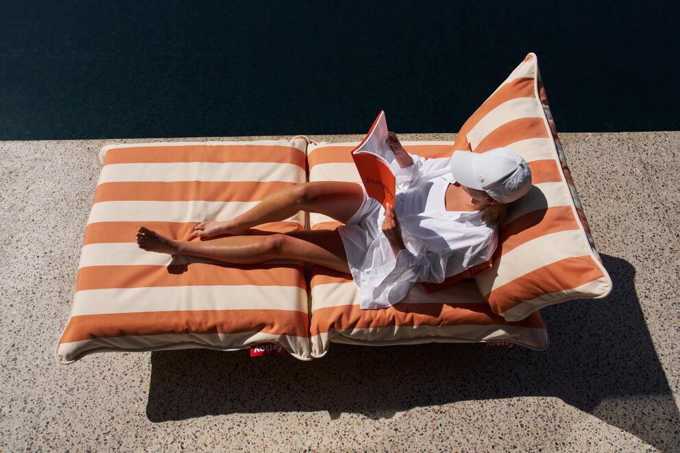Fatboy paletti hocker stripe orange creme