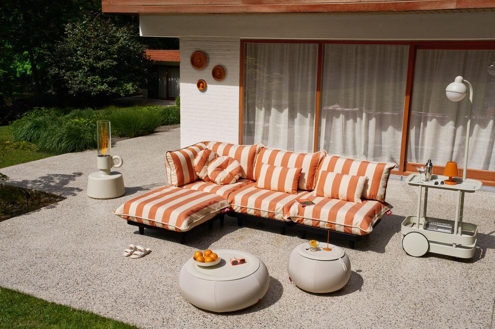 Fatboy paletti hocker stripe orange creme