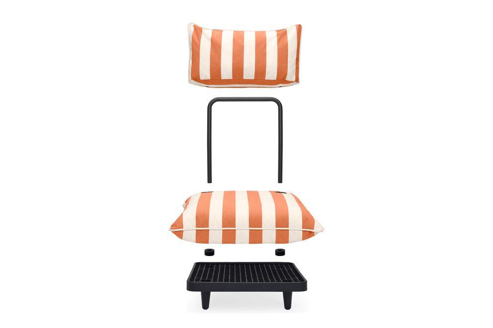 Fatboy paletti seat stripe orange creme