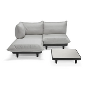 Fatboy Utesofa paletti set medium royal wolf grey incl. table Fatboy