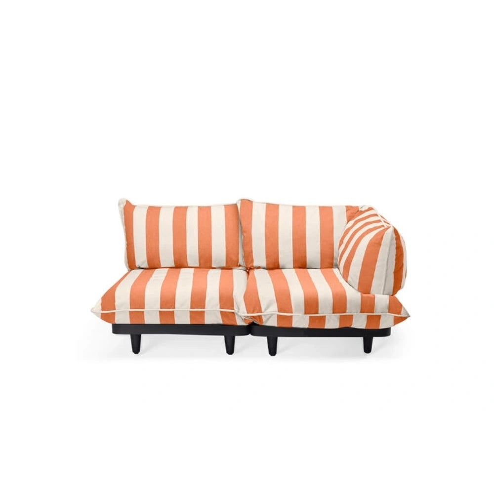Fatboy Utesofa paletti set small right stripe orange Bedtime.no Fatboy.