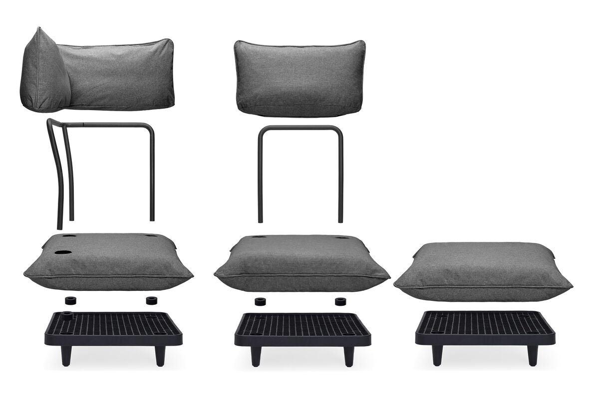 Fatboy Utesofa paletti lounge chair stripe cacao