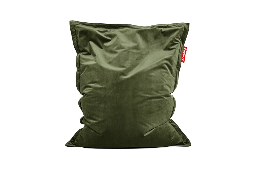 Fatboy Sakkosekk Original Slim Velvet Recycled Deep Green