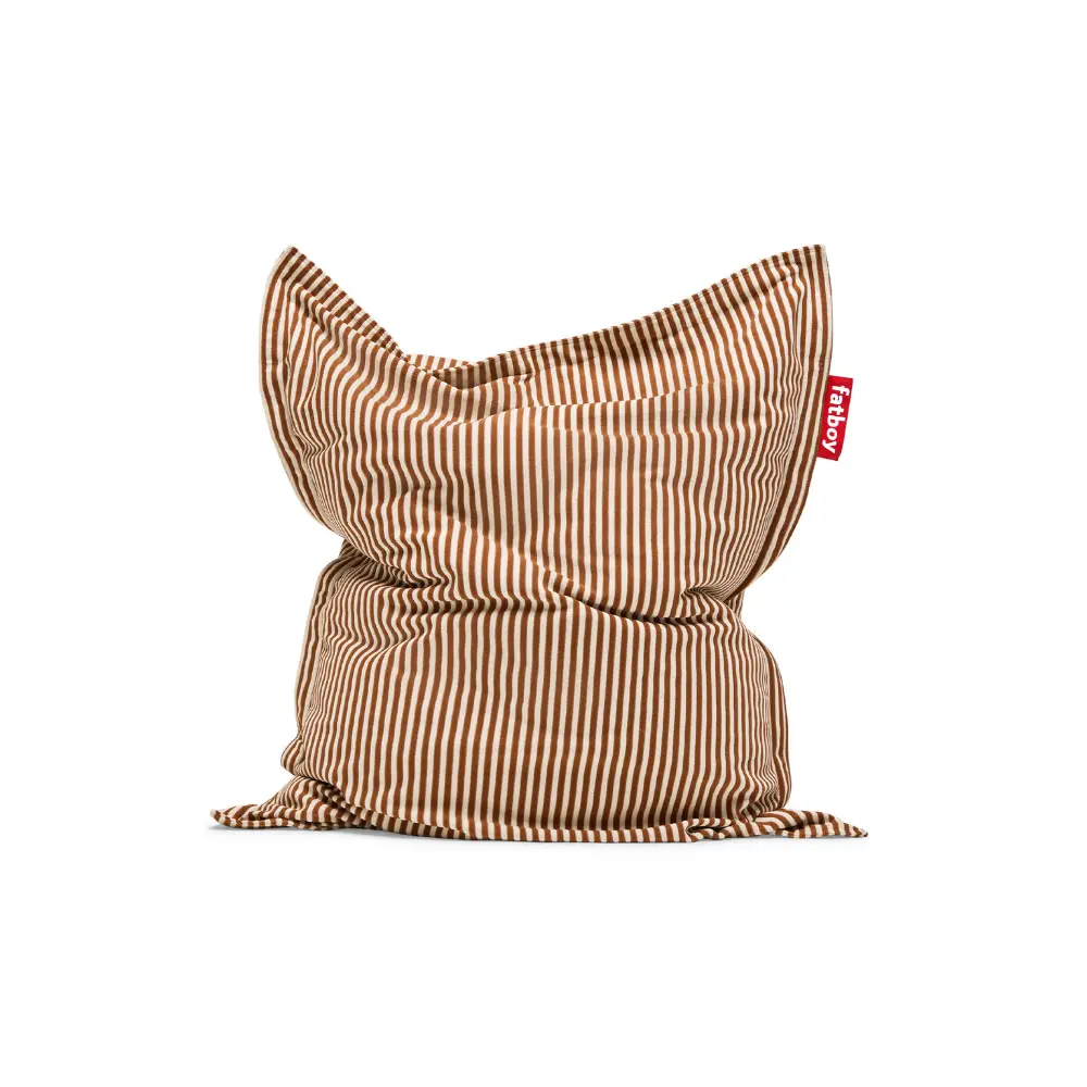 Fatboy Sakkosekk original slim terry cognac creme Bedtime.no.