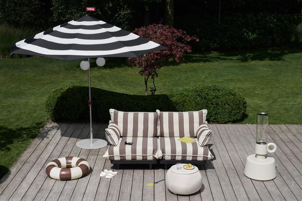 Fatboy Parasoll stripesol anthracite incl. base light grey