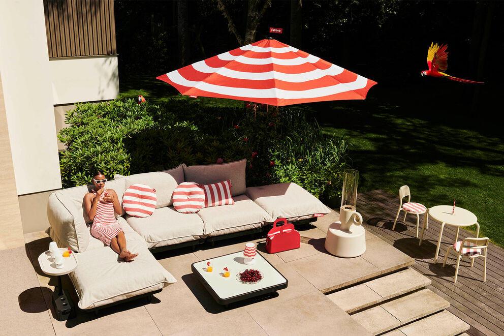 Fatboy Parasoll stripesol incl. base black