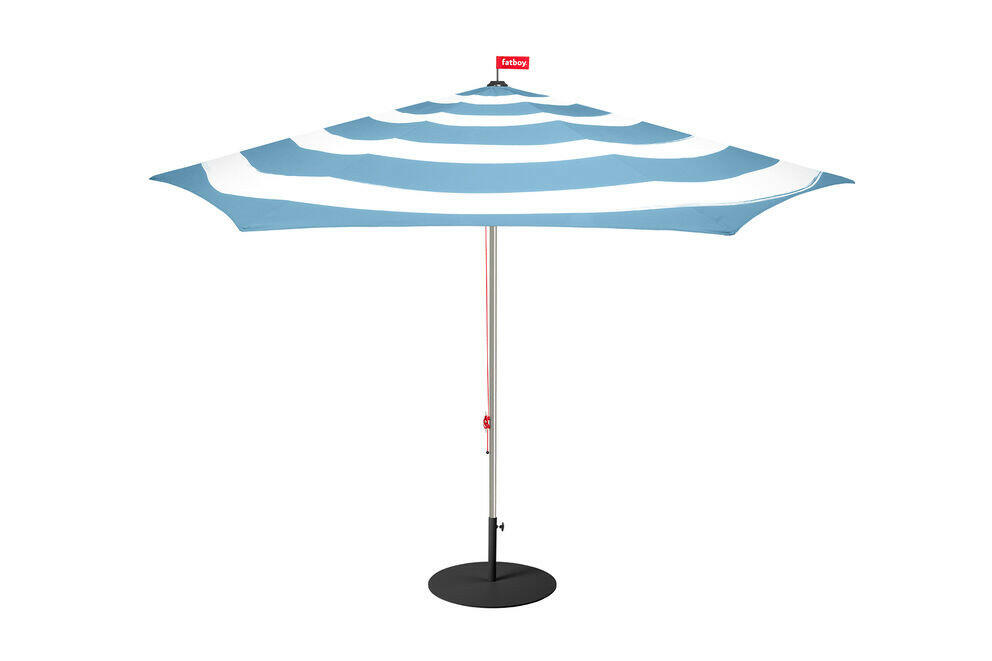 Fatboy Parasoll Stripesol Wave Blue incl. base black Bedtime.no.