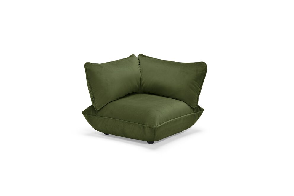 Fatboy Sofa Sumo Corner Seat Velvet Recycled deep green
