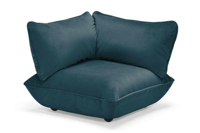 Fatboy sumo corner seat velvet recycled petrol