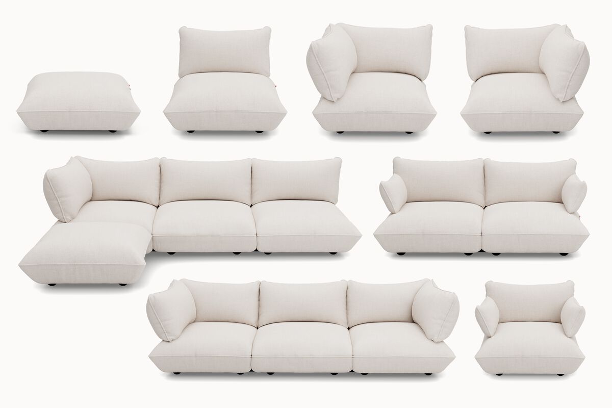 Fatboy Sumo moduloversikt – boucle recycled creme