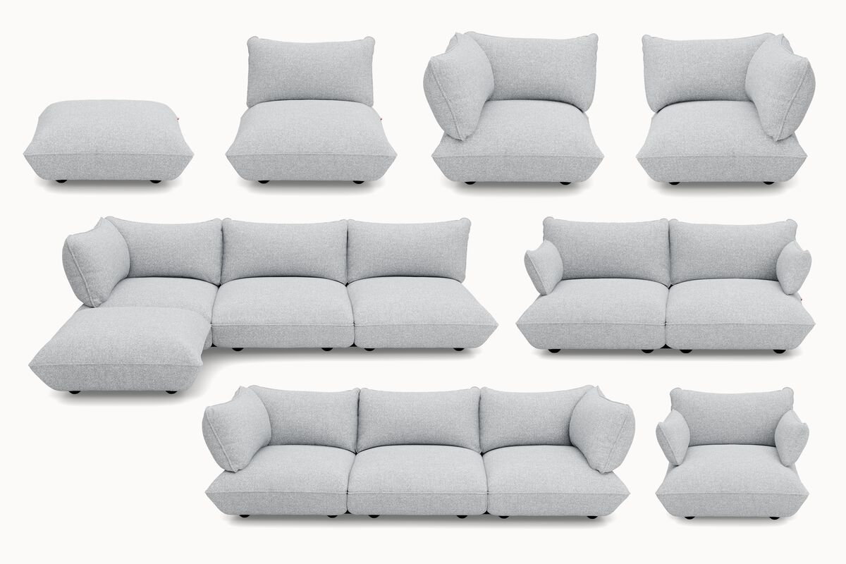 Fatboy Sumo moduloversikt – boucle recycled grey