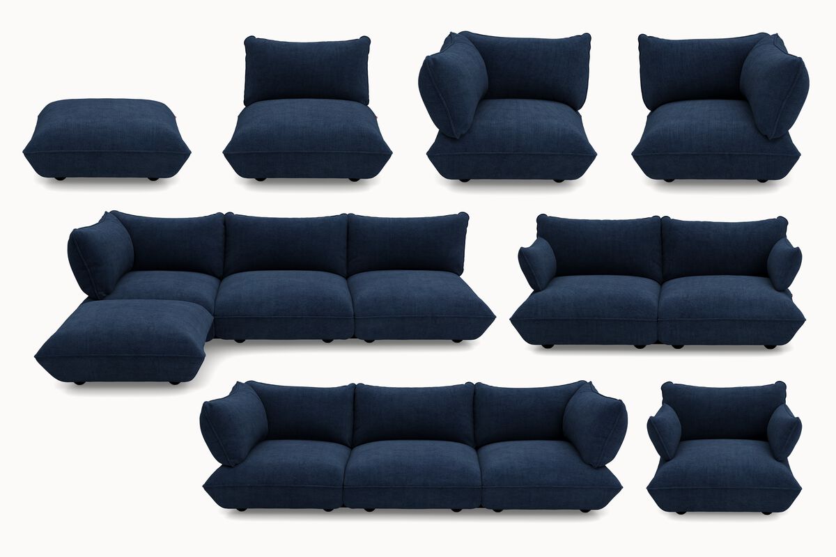 Fatboy Sumo moduloversikt – cord recycled deep blue