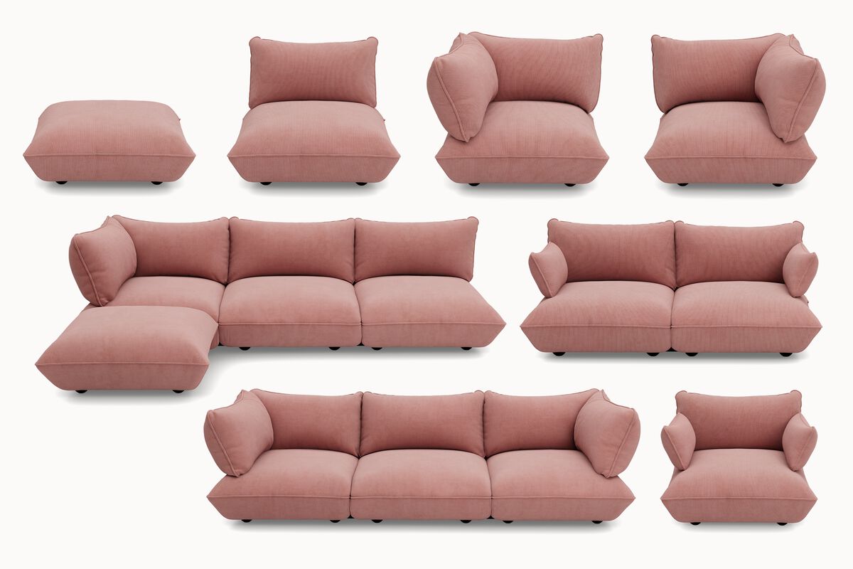 Fatboy Sumo moduloversikt – cord recycled soft pink