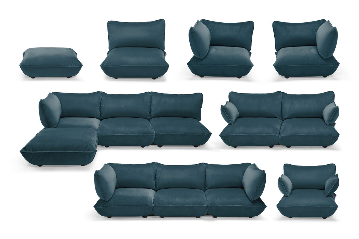 Fatboy Sumo moduloversikt – velvet recycled petrol