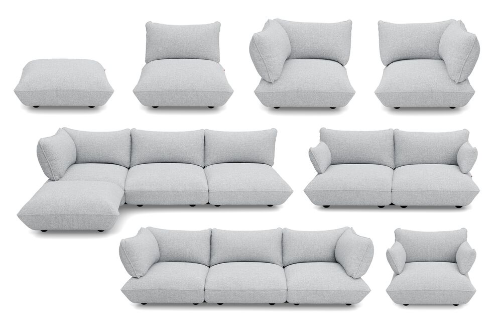Fatboy Sofa Sumo Armrest Boucle Recycled grey