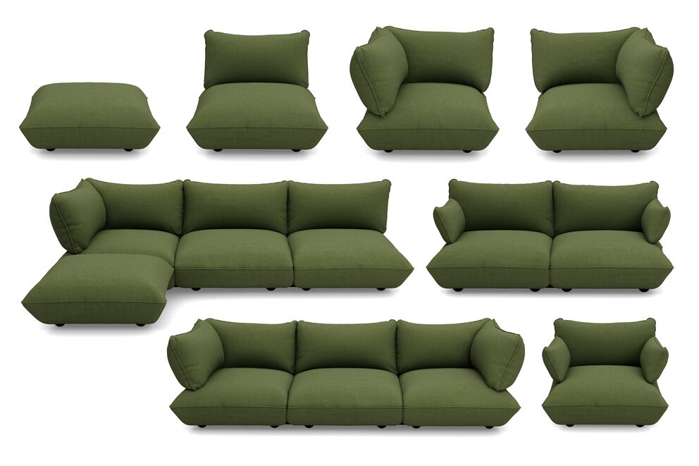 Fatboy Sofa Sumo Armrest Boucle Recycled leaf green